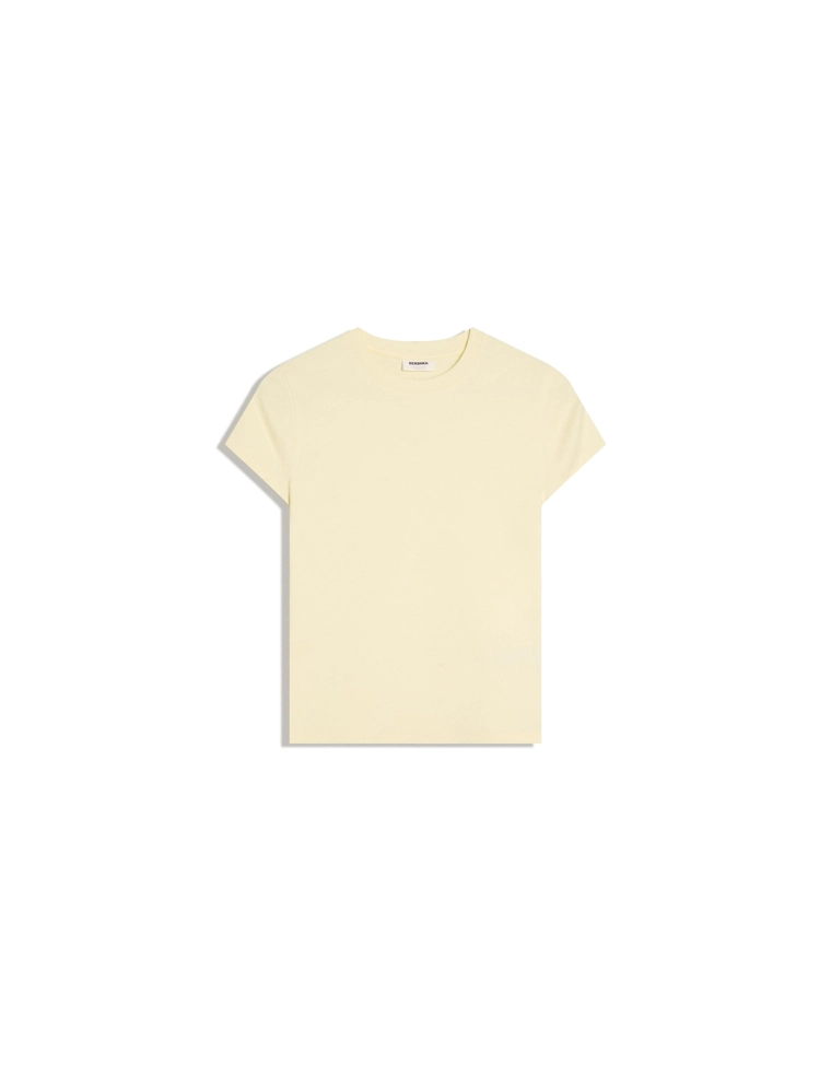 Футболка с круглым вырезом и короткими рукавами