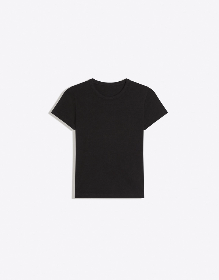 Базовая футболка в рубчик с короткими рукавами