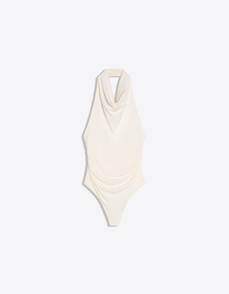 Боди с горловиной халтер