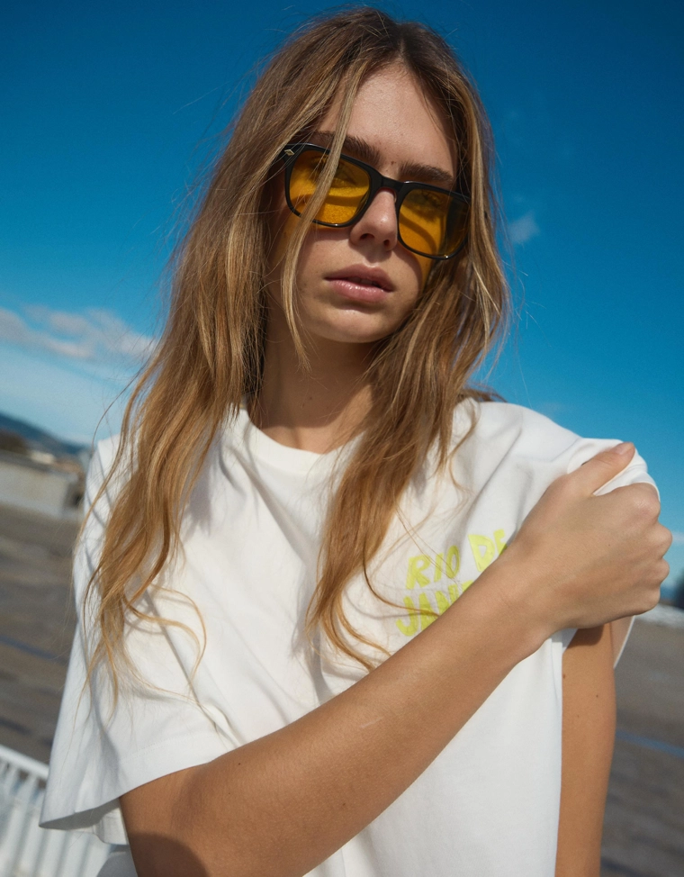 Футболка с короткими рукавами и принтом