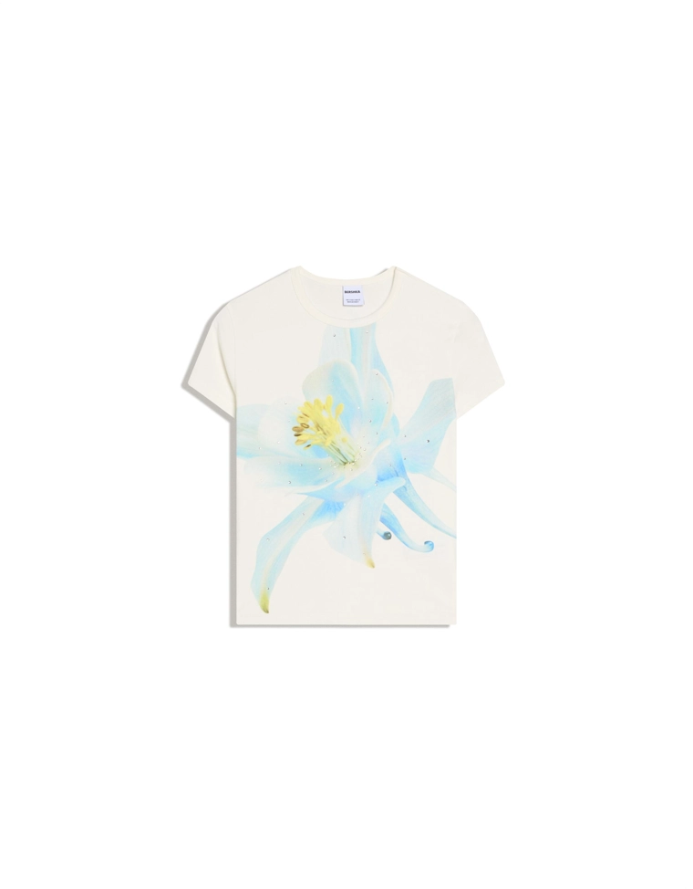 Футболка с короткими рукавами и принтом