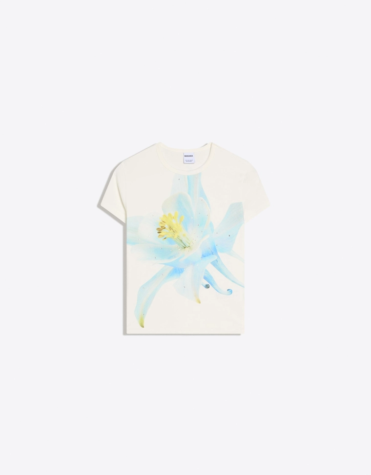 Футболка с короткими рукавами и принтом