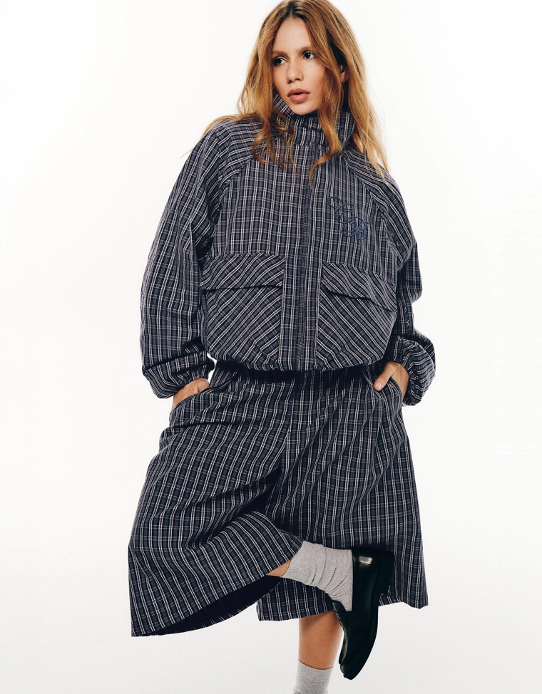 Клетчатый пиджак коллекции carol biazin