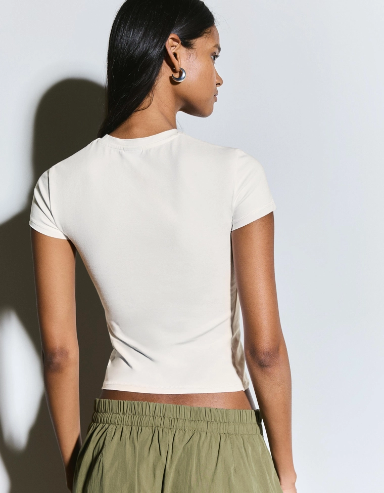 Футболка с короткими рукавами и принтом