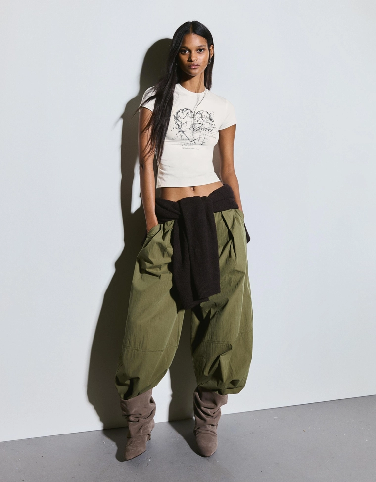 Футболка с короткими рукавами и принтом