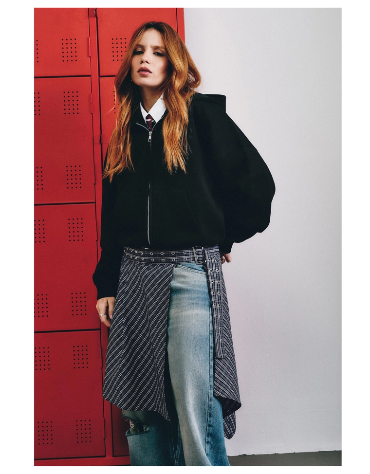 Юбка-перекидка в клетку коллекция carol biazin