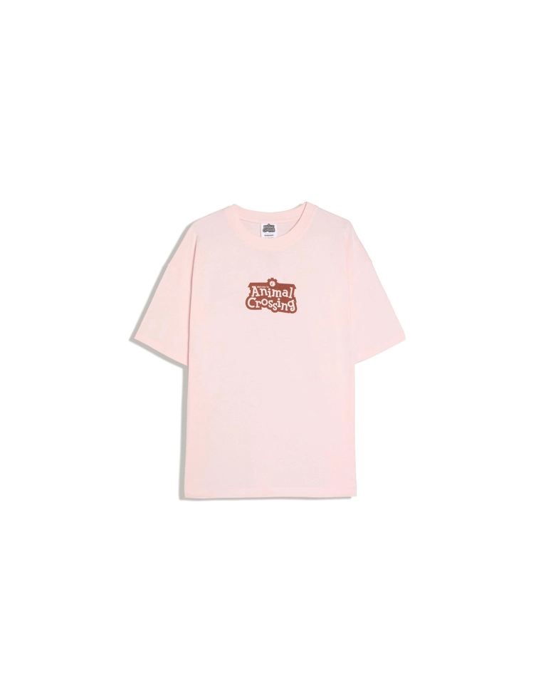 Футболка bershka с принтом animal crossing в стиле oversize