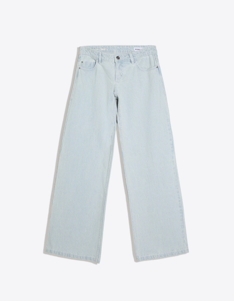 Прямые брюки в полоску