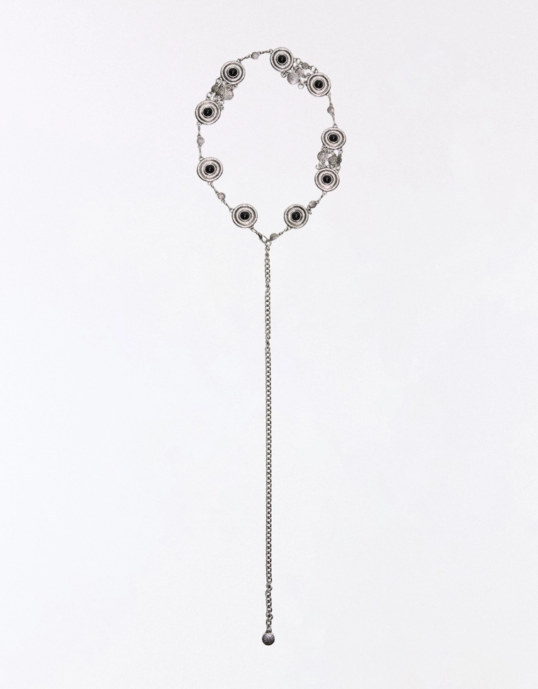 Ремень-цепочка с камнями