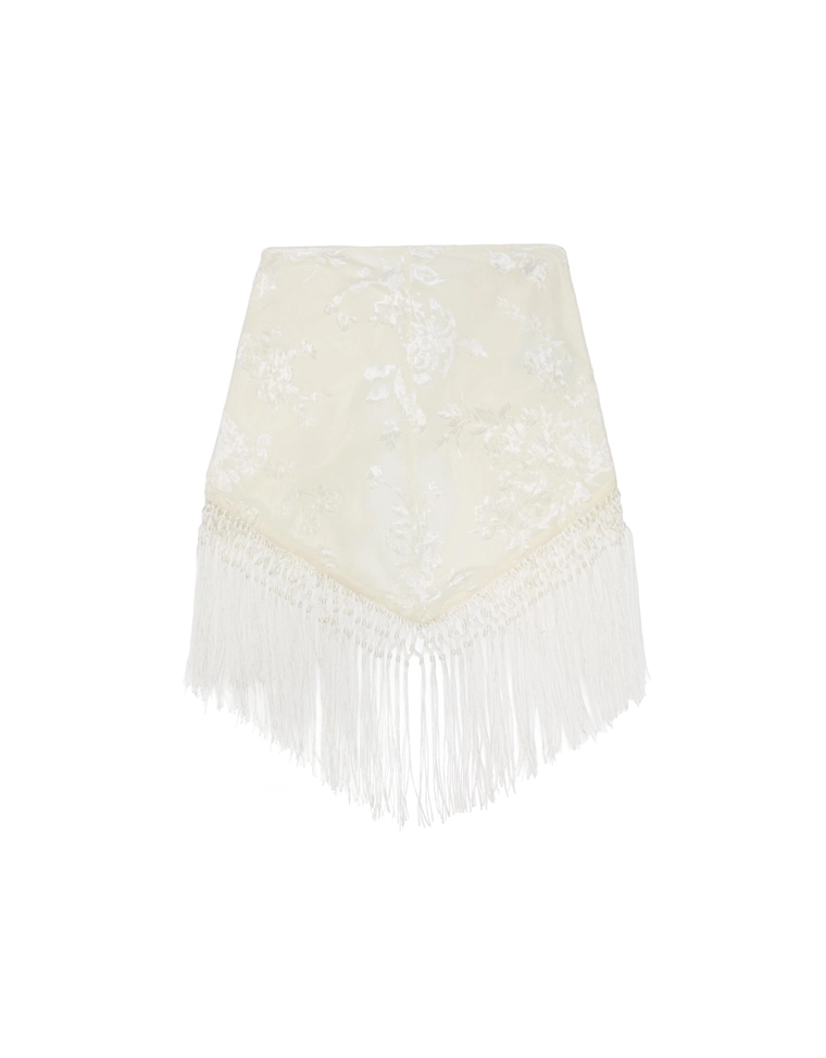 Шарф с бахромой