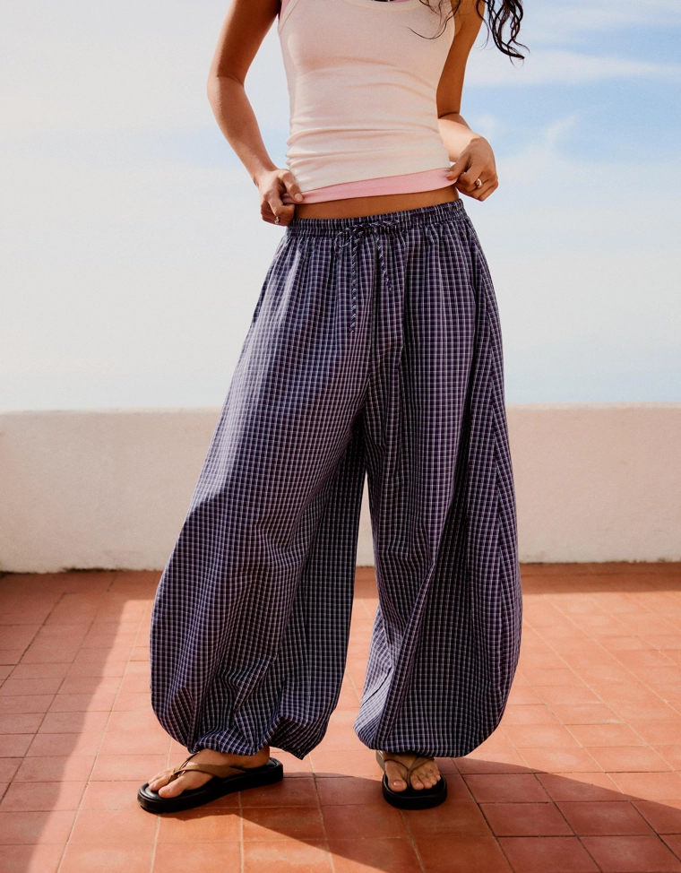 Брюки-блумеры из поплина