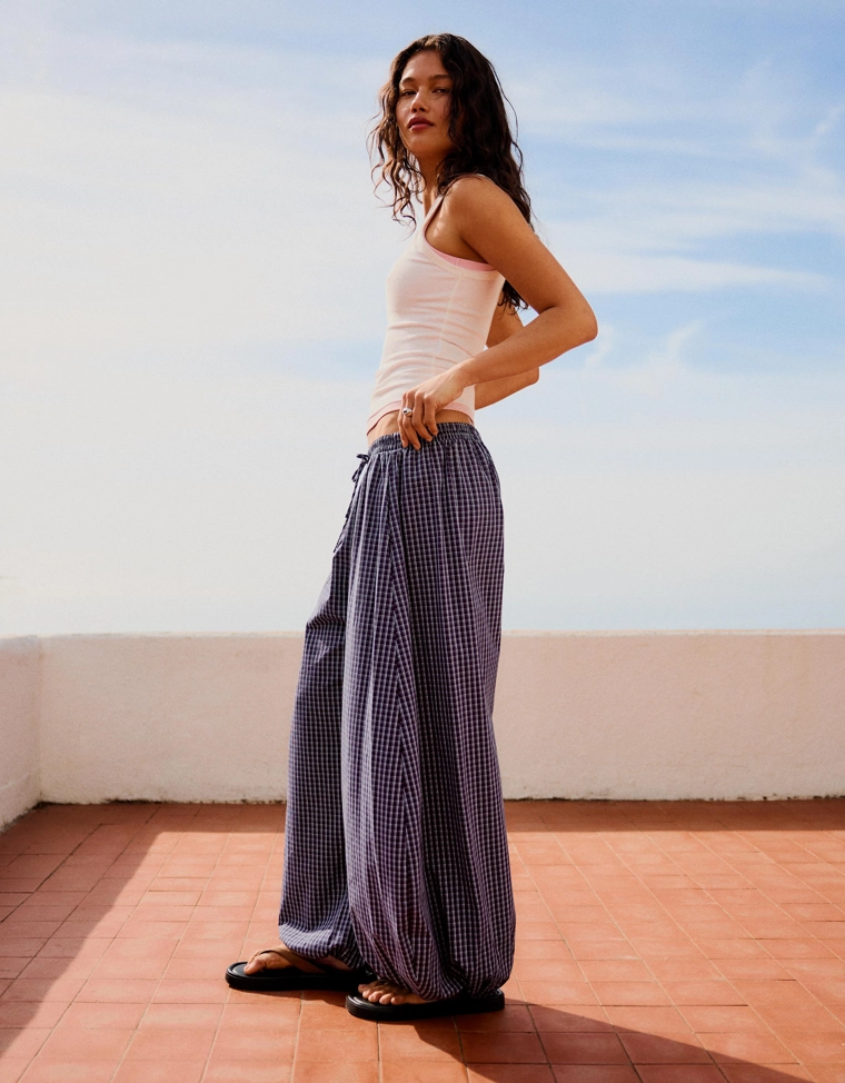 Брюки-блумеры из поплина