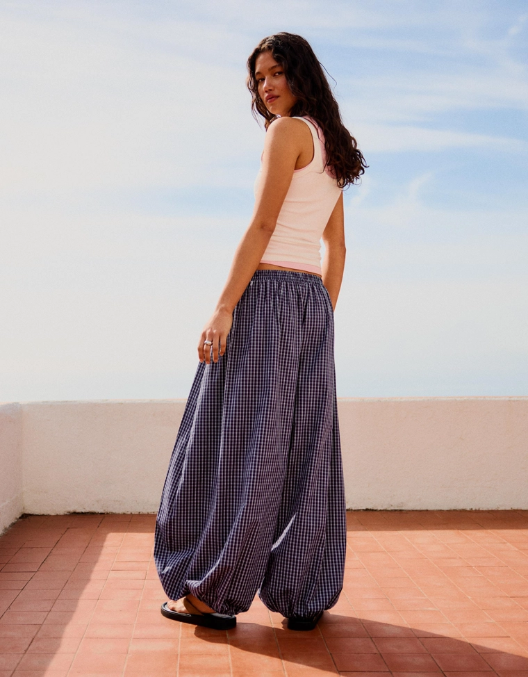 Брюки-блумеры из поплина