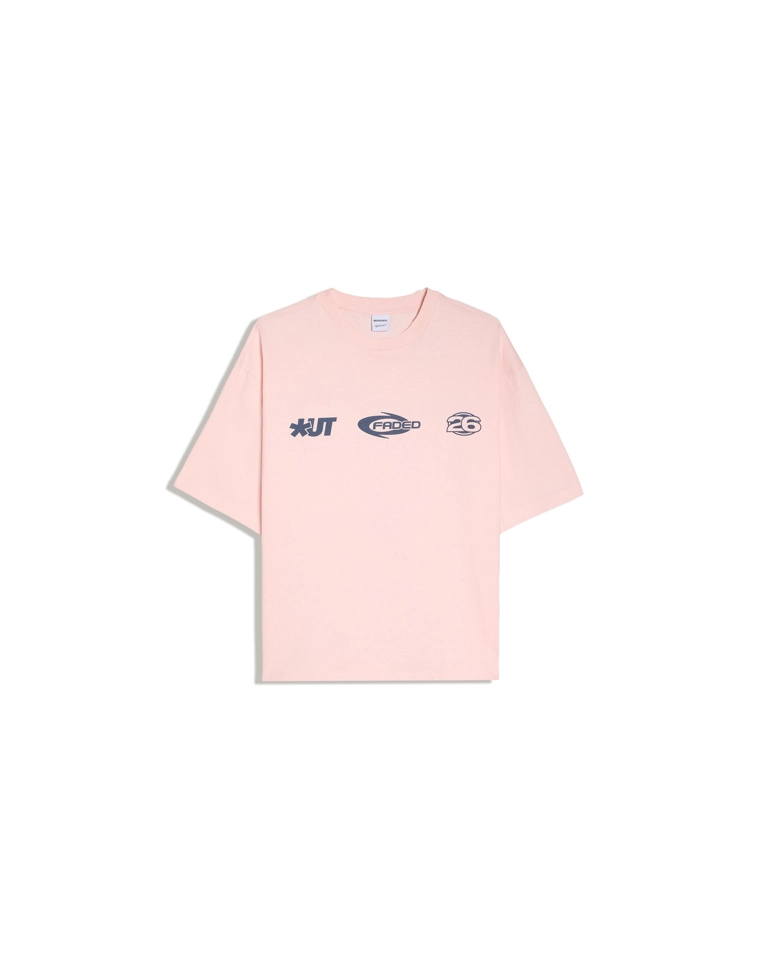 Футболка свободного кроя с принтом