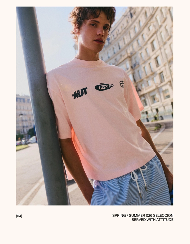 Футболка свободного кроя с принтом