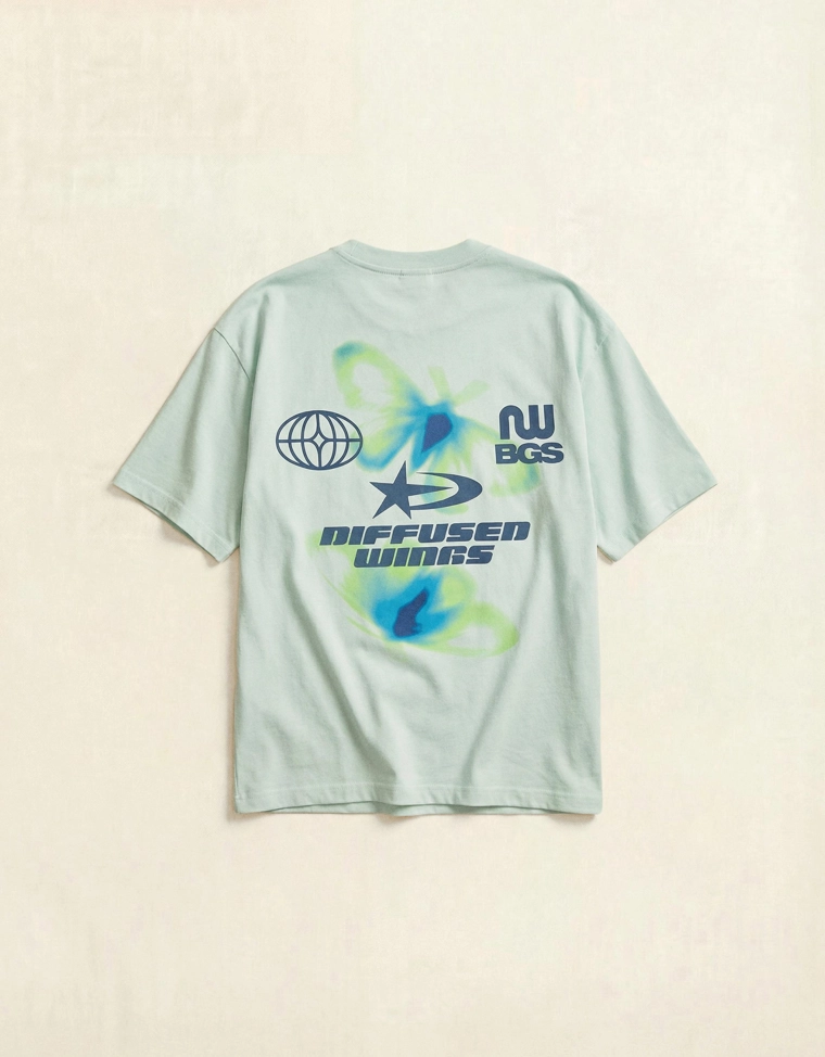 Футболка свободного кроя с принтом