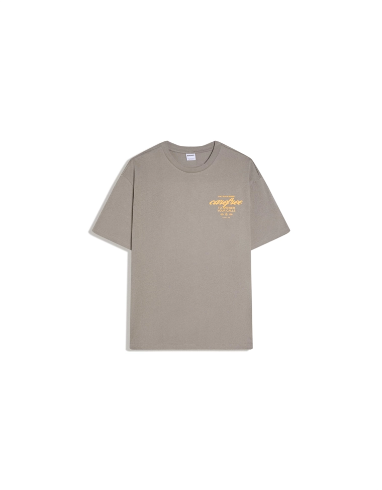 Футболка свободного кроя с принтом