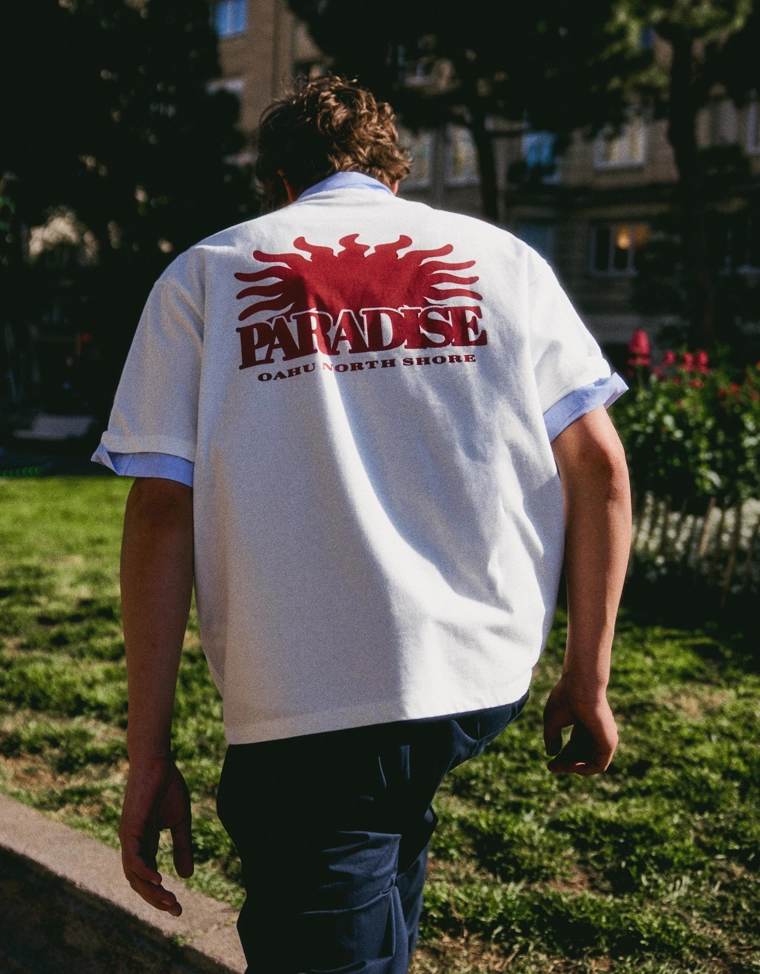 Футболка свободного кроя с принтом