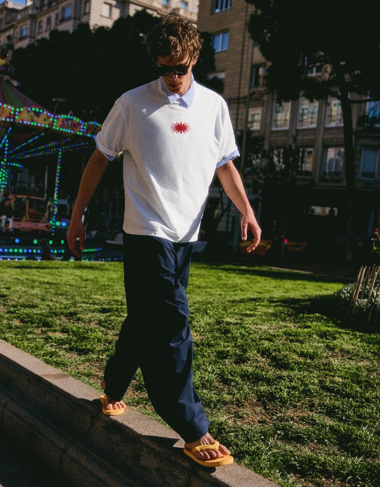 Футболка свободного кроя с принтом