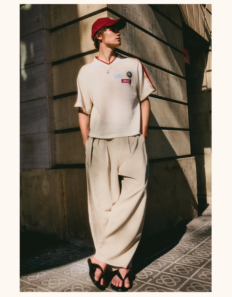 Футболка из сетки в стиле рустик