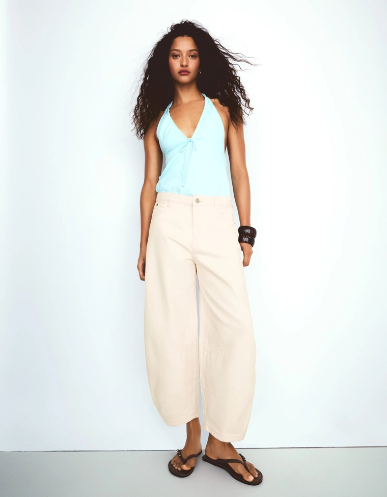 Укороченные брюки barrel