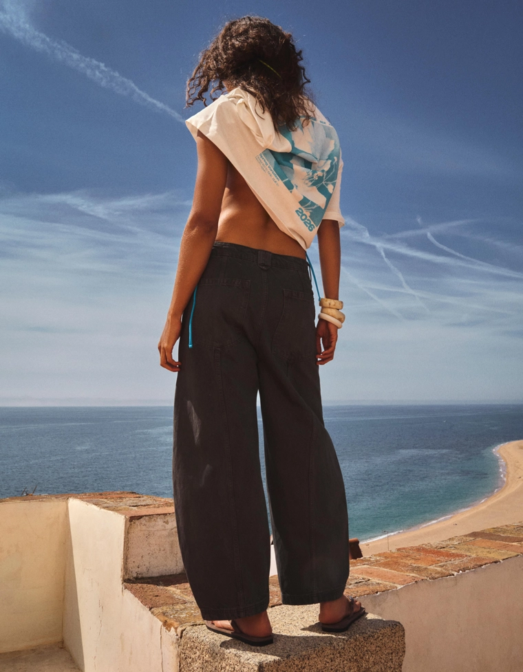 Укороченные брюки barrel