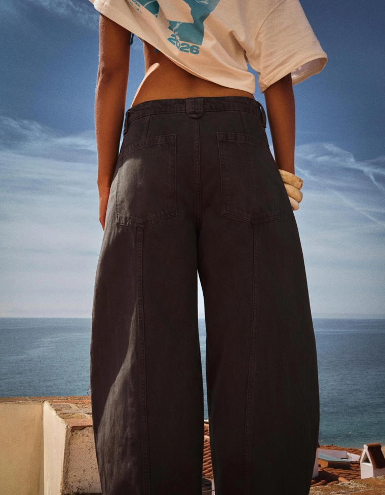 Укороченные брюки barrel