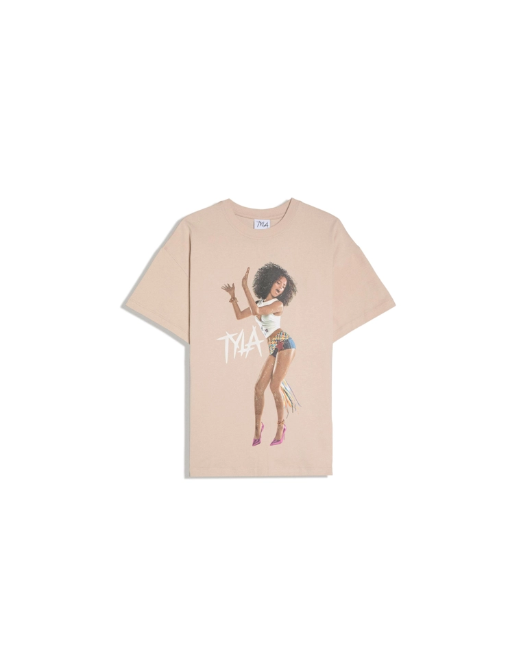 Футболка оверсайз с принтом TYLA