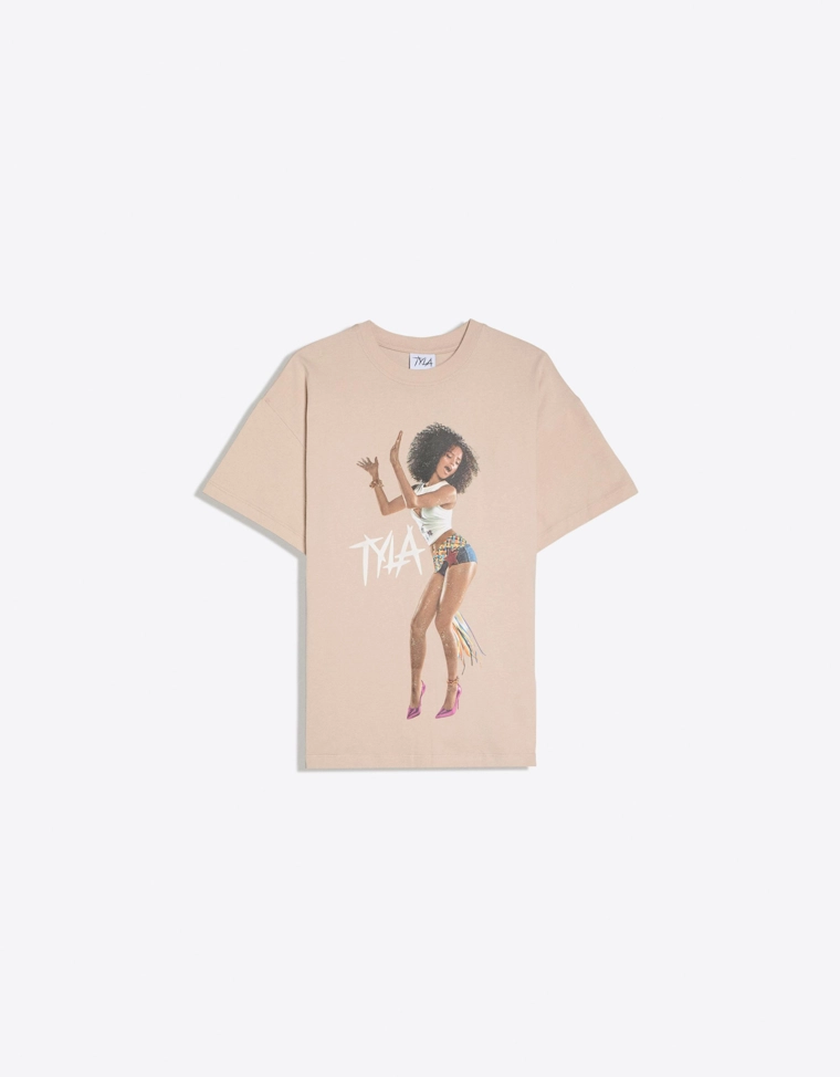 Футболка оверсайз с принтом TYLA