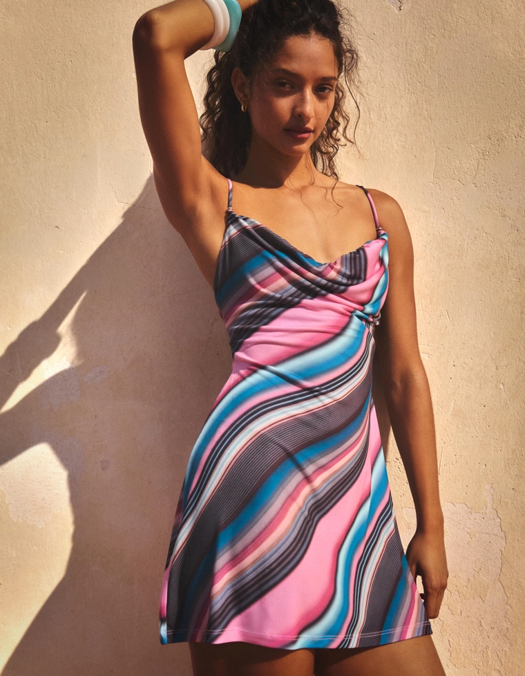 Платье мини с горловиной халтер