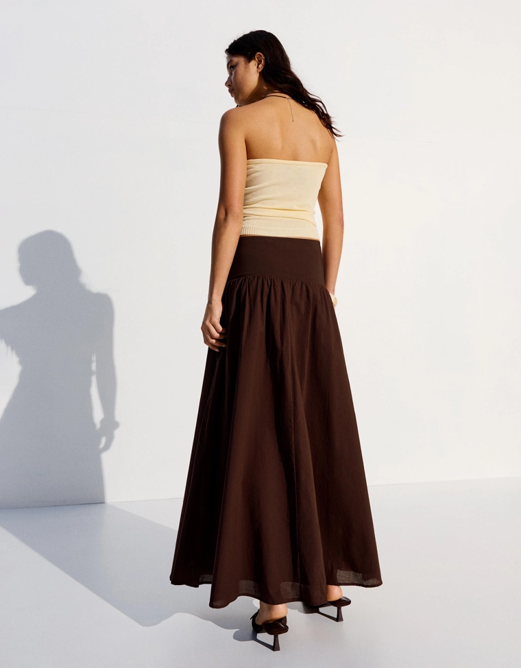 Юбка миди с поясом