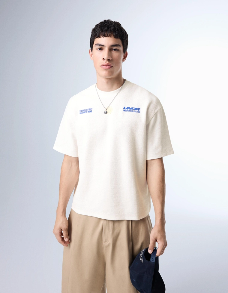 Футболка из мягкой ткани с принтом