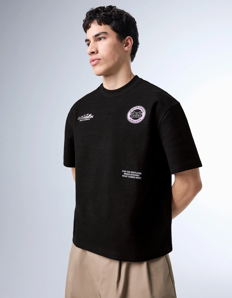 Футболка из мягкой ткани с принтом