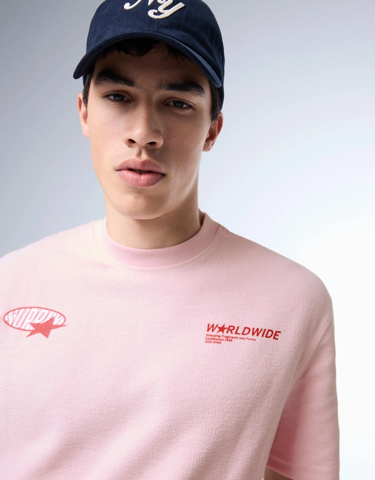 Футболка из мягкой ткани с принтом