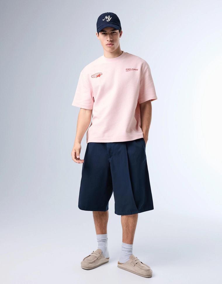 Футболка из мягкой ткани с принтом