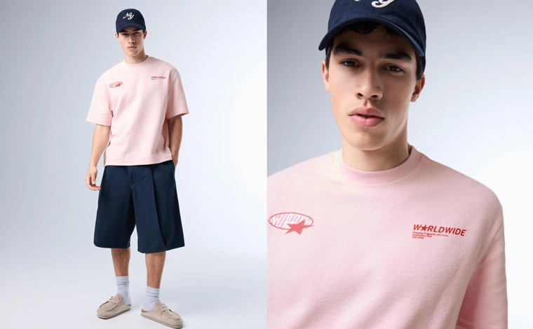 Футболка из мягкой ткани с принтом