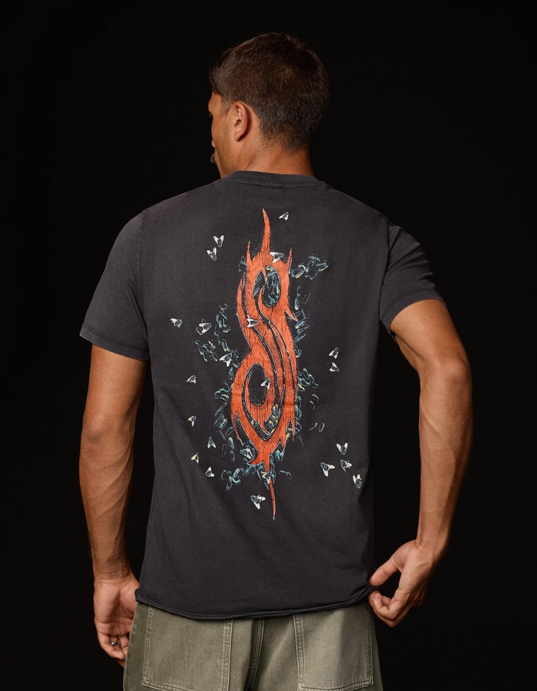 Футболка классического кроя с короткими рукавами и принтом Slipknot