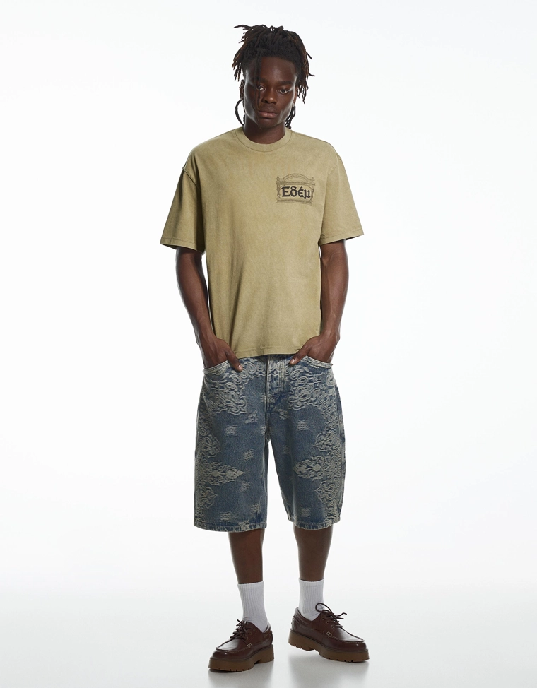 Футболка свободного кроя ARIES X BERSHKA