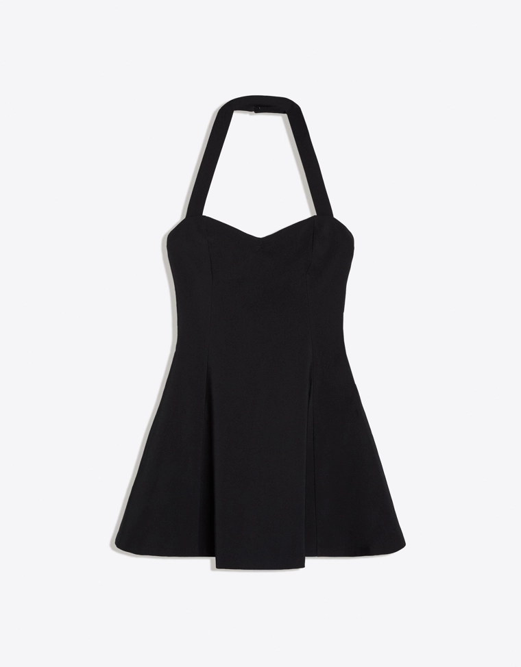 Платье мини с американской проймой