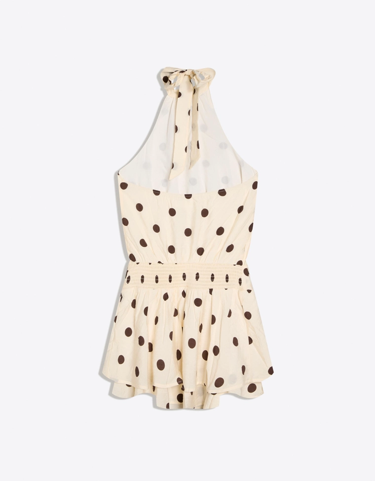 Платье мини с американской проймой