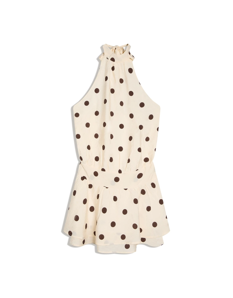 Платье мини с американской проймой