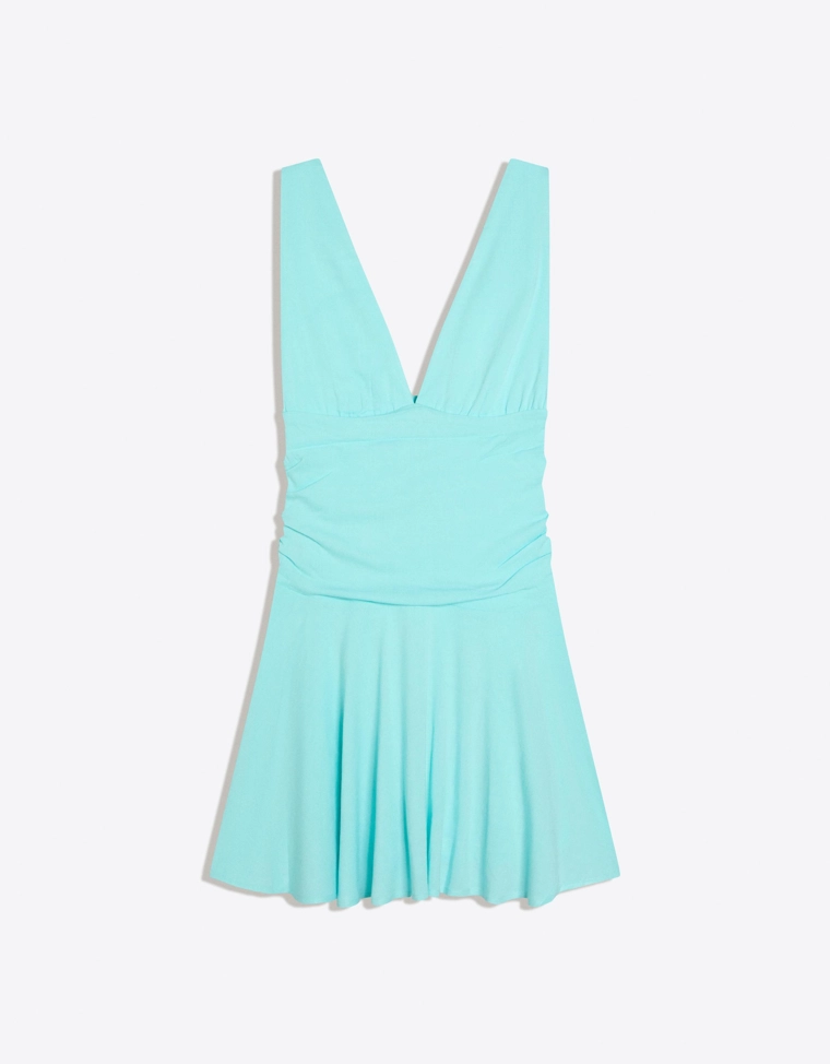 Мини-платье со сборками