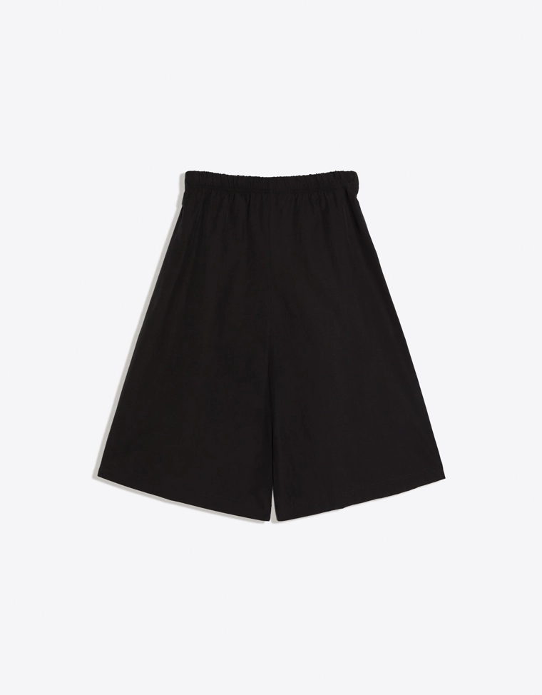 Брюки-кюлоты бермуды с эластичным поясом