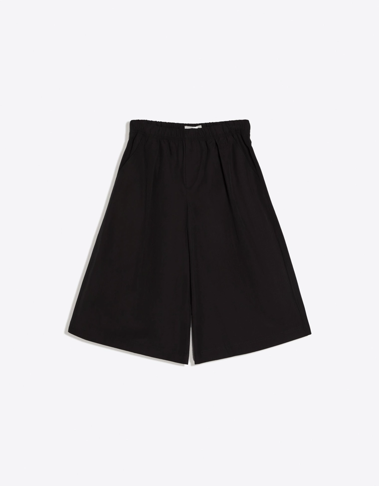 Брюки-кюлоты бермуды с эластичным поясом