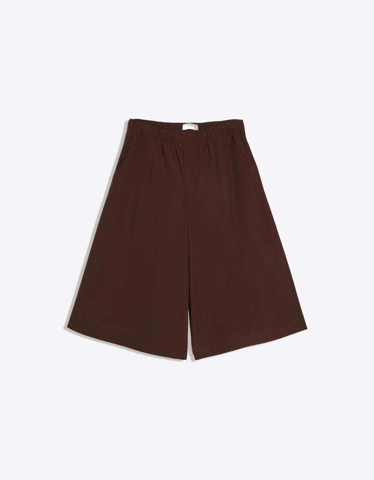 Брюки-кюлоты бермуды с эластичным поясом