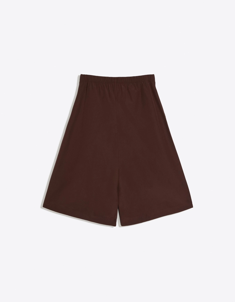 Брюки-кюлоты бермуды с эластичным поясом