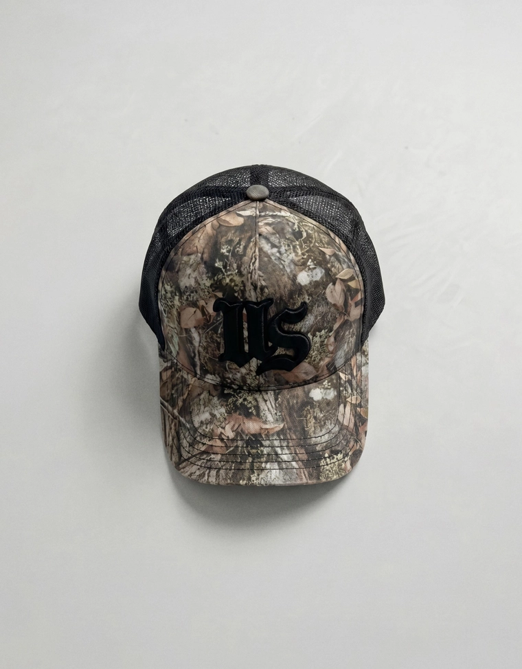 Кепка в стиле trucker с принтом