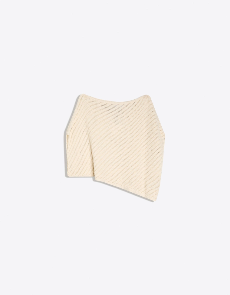 Свитер-накидка в стиле рустик