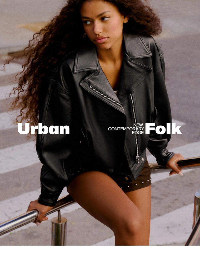 Кожаная куртка в байкерском стиле