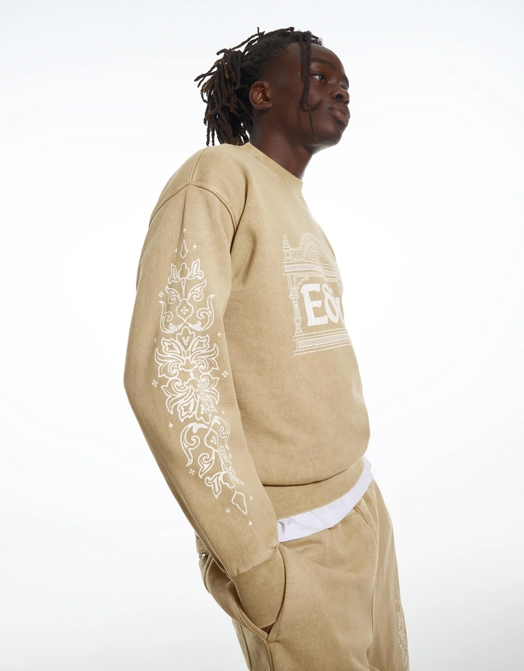 Толстовка ARIES X BERSHKA с эффектом потертости